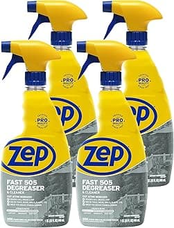Fast 505 Cleaner and Degreaser - 32 oz (Case of 4) - ZU50532 - Great for Grills, Plastics, Metal, and More