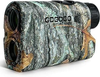 Gogogo Sport Vpro GS03 Laser Golf/Hunting Rangefinder, 1000/1200 Yards Laser Range Finder with 6X Magnification Ultra-Clear View, Lightweight, Slope, Pin-Seeker & Flag-Lock & Vibration