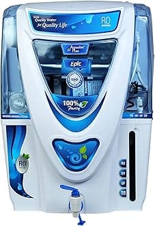 - Epic 15L RO+UV+UF+TDS Water Purifier for Home (White) Work Up to 2500 TDS