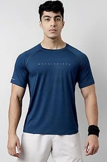 MuscleBlaze Active T Shirt for Men, for Gym & Sports