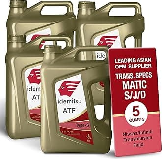 Idemitsu ATF Type S Automatic Transmission Fluid (Matic J, Matic D) – 5 Quart, Case of 4 | Engineered for Optimal Shifting and Extended Protection | Part Number 30040101-75000C020