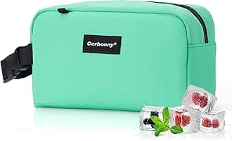 CERBONNY Small Cooler Bag Freezable Lunch for Work School Travel,Leak-proof Bag,Small Insulated For Kids/Adults,Freezer Bags,Freezable Snack Bag,Mini Fit Yogurt green-bv1ClimatePartner certified
