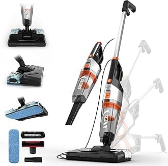 Vacuum Cleaner for Home Use Wet and Dry | Floor Mopping & Wet Spills + Dry Vacuuming | Turbo Sweep 3-in-1 Handheld Vacuum Cleaner | Corded, 600W, 20kpa Suction | 200ml Water Tank (SZ-V07)