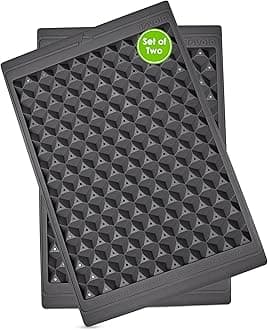 Tovolo Mini Ice Cube Tray Set with Twist and Release Mini Nugget Ice Cube Trays, BPA Free Silicone Mini Ice Tray with Storage Bin and Mini Scoop, Stackable Dishwasher Safe Mini Ice Cube Trays