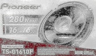 Pioneer TS-G1610F 16 Cm 280Watt 2Way Car Audio Speakers