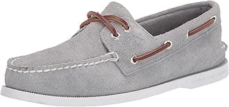Sperry Men's Authentic Original 2-Eye Boat Shoe, Grey Suede, 9