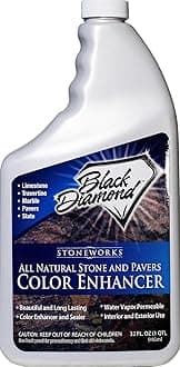 Color Enhancer Sealer for All-Natural Stone and Pavers. Marble, Travertine, Limestone, Granite, Slate, Concrete, Grout, Brick, Block.