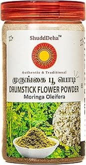 Murungai Poo Powder 100g | Drumstick Flower/Moringa Oleifera/Ahijan Phool/Muringai Poo/Mochakamu/Nugge Hoo/முருங்கை பூ பொடி | Herbal Support for Wellness & Women's Health