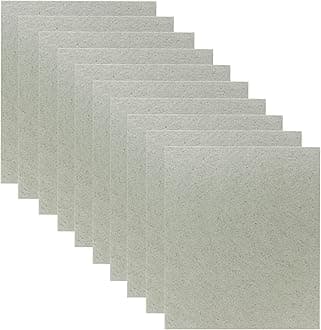 10 PCS Waveguide Cover, Universal Mica Sheet for All Microwave Oven, Cut to Size, 150X120mm, 10 Pack