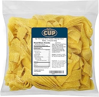 Mango Sour Belts, 1 lb Bulk Bag