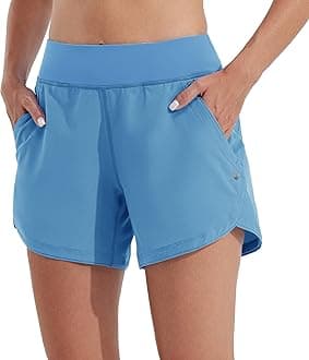 Willit Women's 5" Swim Board Shorts Quick Dry Beach Swimming Shorts UPF 50+ High Waisted Liner Pockets