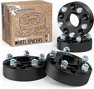 RockTrix4pcs 2 inch Hubcentric 5x4.5 Wheel Spacers (71.5mm bore, 1/2x20 Studs) Compatible with Jeep Cherokee XJ Grand Cherokee ZJ Wrangler YJ TJ Liberty KJ KK (50mm 5x114.3) Black
