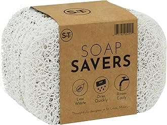 S&T INC. ST 529901 Soap Saver Bundle - 2.9" X 4.4", White, 6pk