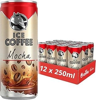 HELL Ice Coffee Mocha | 12 x 250ml Cans Multipack | 40mg/100ml Caffeine | Contains Arabica Coffee Extracts | 70% UHT Milk | Iced Coffee | Ready To Drink