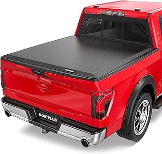 MOSTPLUS 5.5FT Roll-Up Soft Vinyl Truck Bed Tonneau Cover Compatible for 2009-2025 2026 Ford F150 F-150 Short Bed On Top (67Inch)