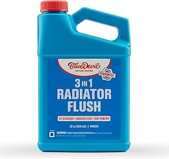 BlueDevil Products BlueDevil 00203 Radiator Flush & Oil Degreaser - 32 Ounce,Gray
