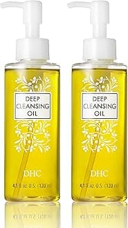 Deep Cleansing Oil Medium 2 pack, Facial Cleansing Oil, Makeup Remover, Cleanses without Clogging Pores, Residue-Free, Fragrance and Colorant Free, All Skin Types, 4.1 fl. oz.
