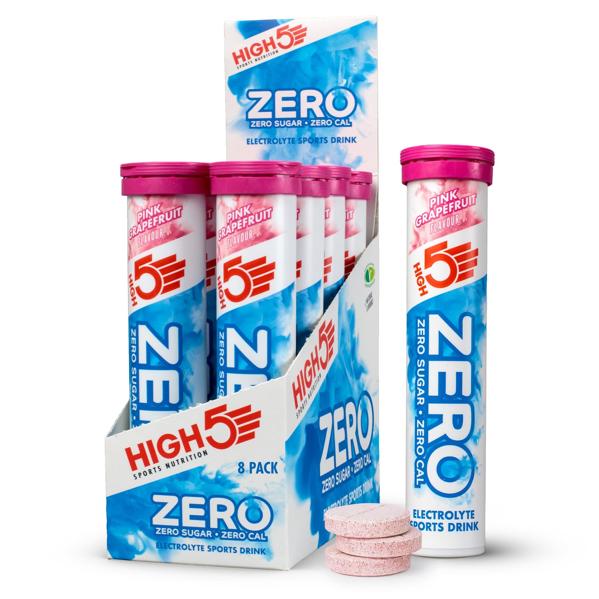 – ZERO Electrolyte Tablet - Hydration Tablets Enhanced with Vitamin C - 0 Calories & Sugar Free - Boost Hydration, Performance & Wellness - Pink Grapefruit, 160 Tablets (20x, Pack of 8)
