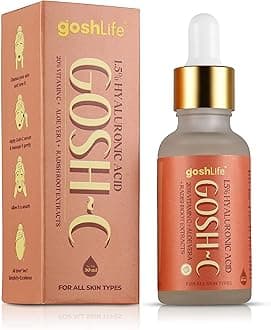 Gosh-C 20% Vitamin C Face Serum,1.5% Hyaluronic acid, Brightening, Dark Spots, Anti-Ageing, Reduces Hyper Pigmentation, 30ml