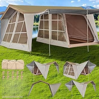 16.4x11.5 Ft Screen House Tent, Large Gazebo Screen Tent, Mesh Canopy Shelter with Waterproof & Sunshade Roof, Easy Setup for Camping, Backyard, Beach