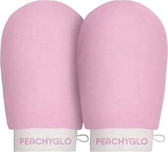 ‎SHOWAY Deep Exfoliating Glove for Body 2pc - Shower Scrubbing Mitt Softer Illuminate Skin, Dead Skin Remover Women, Silky Smooth