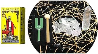 Rider Tarot Card Deck Crystal Tuner 4096Hz Tuning Fork Natural Crystal Purification Set Card Included