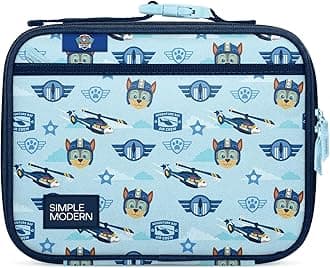 Simple Modern Paw Patrol Kids Lunch Box for School | Reusable Insulated Lunch Bag for Toddler, Girl, and Boy | Exterior & Interior Pockets | Hadley Collection | Paw Patrol Helicopter Chase