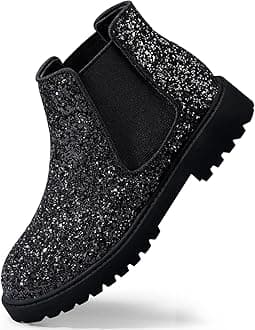 Girls Boots Kids Ankle Boots Zipper School Shoes Elegant Big Kid Fashion Winter Boots Zip-up Short Flat Bootie for Junior/Yourth