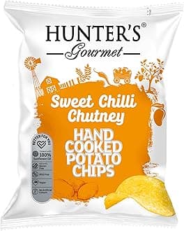 Hunter's Gourmet Sweet Chilly Chutney Hand Cooked Potato Chips 125g