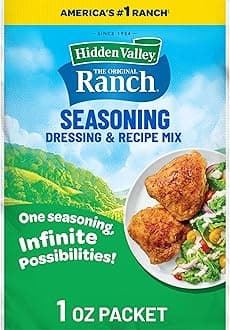 Hidden Valley Original Ranch Seasoning, Dressing and Recipe Mix, 1 Ounce (Package May Vary)