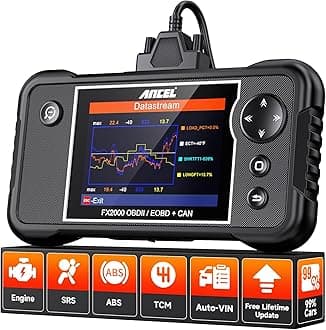 FX2000-US OBD2 Scanner Diagnostic Tool, ABS SRS Transmission Airbag Car Scanner, Check Engine Car Code Reader, Automotive Diagnostic Tool Lifetime Free Upgrade