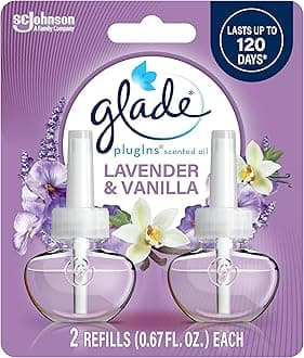 PlugIns Refills Air Freshener, Scented and Essential Oils for Home and Bathroom, Lavender & Vanilla , 1.34 Fl Oz, 2 Count (Pack of 1)