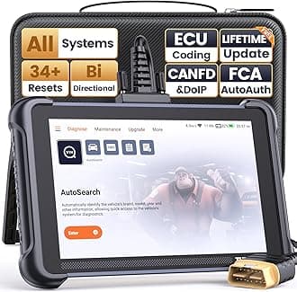THINKCAR THINKSCAN 689 OBD2 Scanner, Bidirectional Scan Tool with Lifetime Free Update, 34+ Reset, 3000+ Active Test, ECU Coding, PMI, Wired All System Diagnostic Scanner for Cars, CANFD/DOIP, FCA SGW