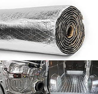 CHAOGANG 200mil 36.16 Sqft Car Sound Deadener Deadening Mat Noise and Heat Shield Insulation Closed Cell PE Foam Vibration Dampening Material for Car Hood Trim Roof Door and Trunk