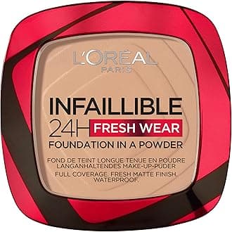 Infallible 24H Fresh Wear Foundation In A Powder, Longwear Coverage, Mattifying Finish, Available In 6 Shades, Shade 120 Vanilla