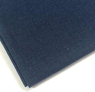 Plain 100% Cotton Fabric - 60 INCH Wide - 10 Colors by M&J® (Navy Blue, 3 METRE)