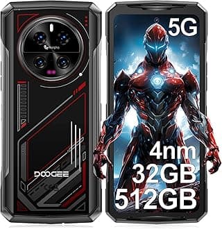 DOOGEE V40 Rugged Smartphone, 32GB+512GB, Dimensity 7300 4nm 5G, Android 14 Rugged Phone, 108MP+20MP Night Vision, 6.78" FHD+ 120Hz, 8680mAh/33W, 5G Dual SIM Free Mobile Phone Waterproof, NFC/IP69K