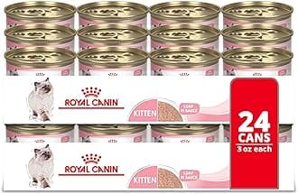 Royal Canin Feline Health Nutrition Kitten Loaf in Sauce Canned Cat Food, 3 oz can (Pack of 24)