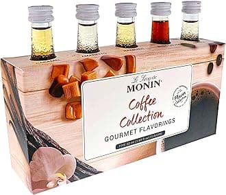 Gourmet Flavorings Coffee Collection (Caramel, Amaretto, Hazelnut, Irish Cream, Vanilla) | Clean Label, No Artificial Flavors, No Artificial Preservatives (5-pack, 50 ml each)