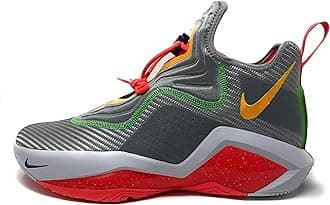 Nike Mens Lebron Soldier XIV 14 Basketball Shoes (Light Smoke Grey/Orange Pulse, Numeric_11_Point_5)