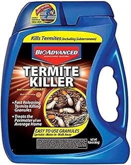 BioAdvanced Termite Killer Granules, 9 lb, 200 Linear Feet, Termite Treatment for Outdoors, Perimeter Treatment
