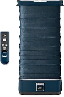 Tefal Care for You First Automatic Clothes Steamer, Refreshing and Sanitising, All-Natural Powerful Steam, Crease Removal, Reduces Odours, Sanitises Up to 99%, YT2020G0, Deep Blue and Terracotta