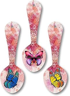 ISEE 360 Butterfly Wooden Wall Hangings for Home Office Living Room Kitchen Gift Modern Wall Decor Stylish (Set of 3)