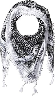 Premium Arabic Scarf Cotton Shemagh Keffiyeh 47"x47" Arab Scarf Made in Palestine