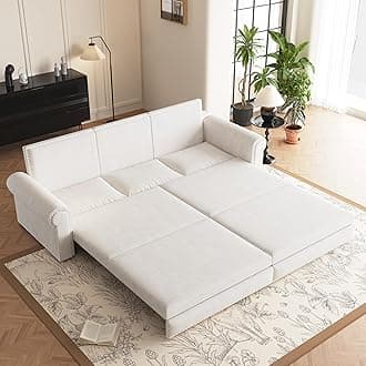 DNChuan 93.7" Pull Out Sofa Bed King Size with Pillows,3-in-1 Convertible Sle...