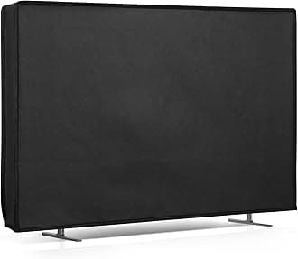 kwmobile Dust Cover for 24" TV - Fabric Case TV Protector for Indoor Flat Screen TVs - Black