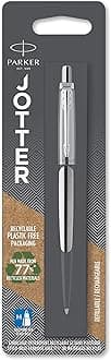 Parker Medium point Ballpoint Pen , Steel and Gold (1953205)
