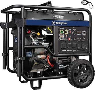 Westinghouse 18000 Peak Watt Home Backup Portable Generator, Remote Electric Start, Transfer Switch Ready 30A & 50 Outlets, Gas Powered, CO Sensor