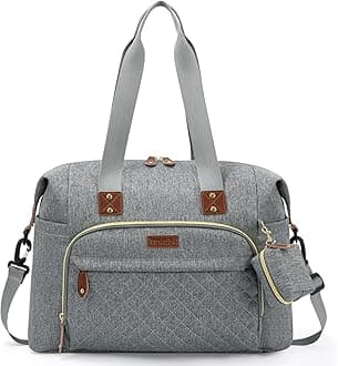 Tuwubi Diaper Bag backpack with Pacifier Case Large Travel Diaper Tote for Mom and Dad Multifunction Large Baby Bag