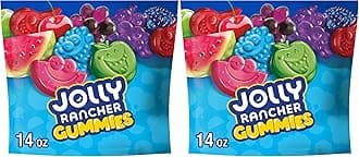 JOLLY RANCHER Gummies Assorted Fruit Flavored Candy Bag, 14 oz (Pack of 2)